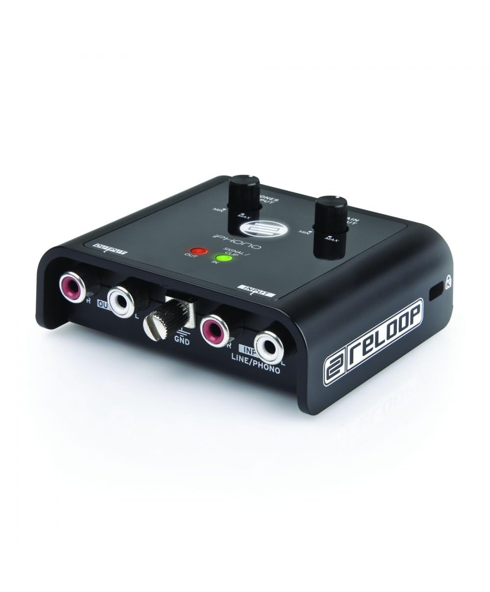 Reloop Iphono 2 Professional USB Phono Preamp & Audio Interface - Perfect for DJs, Vinyl Enthusiasts, and Home Recording Studios