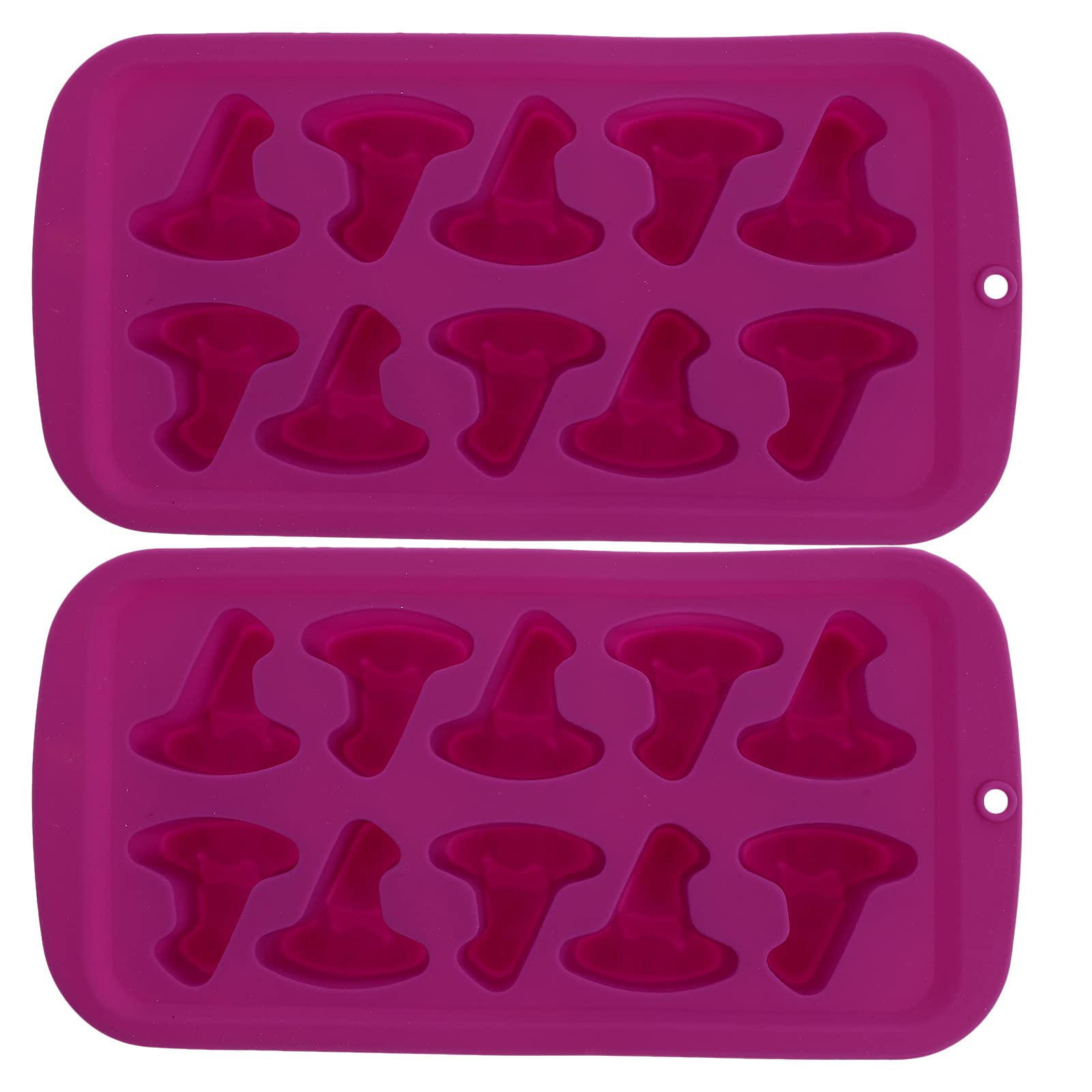 2pcs Silicone Chocolate Mold - Wizard Hat Shaped Baking Molds for Candy, Ice Cubes & Cake Decorating | Halloween Party Supplies, DIY Dessert Tools, Baking Accessories for Kids & Adults