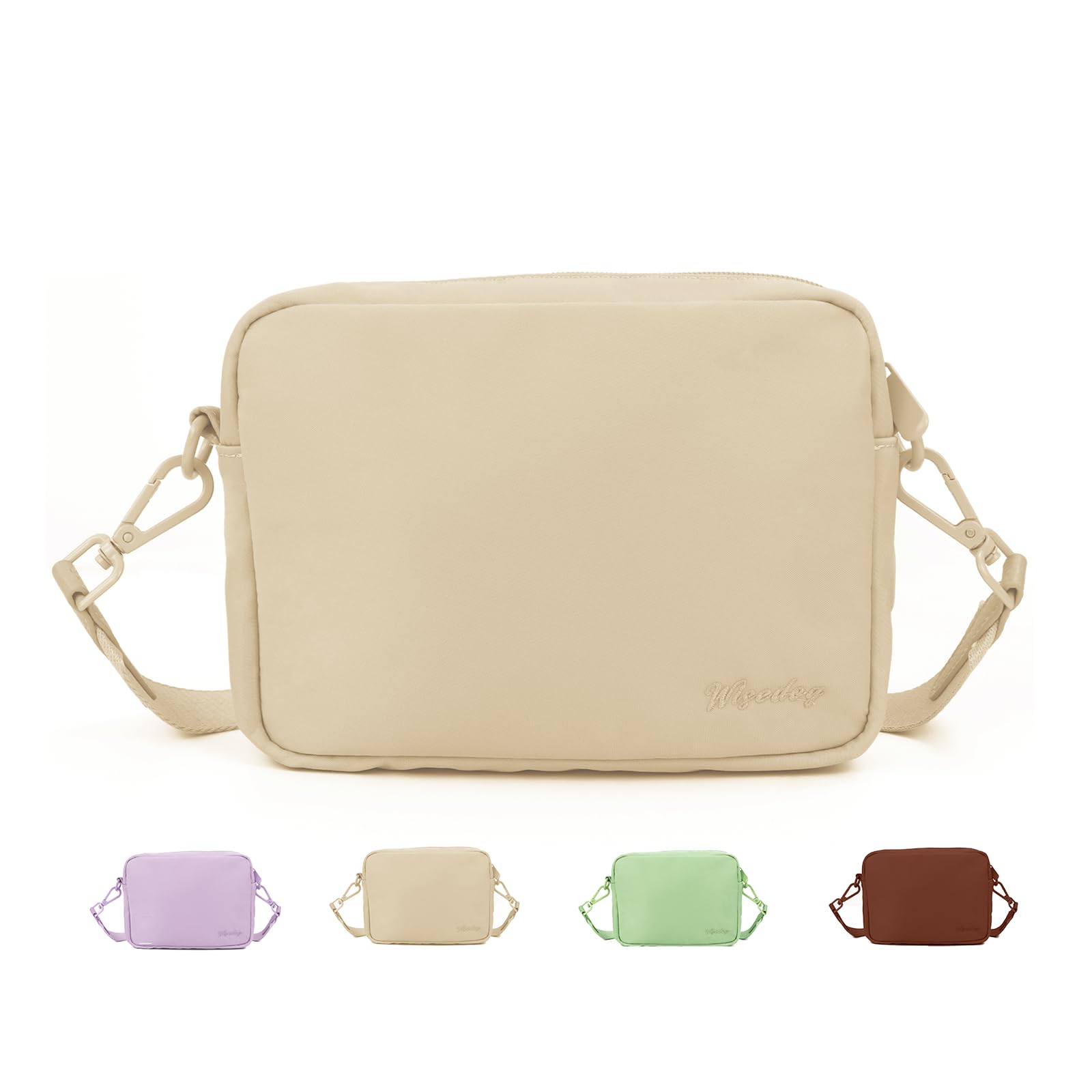 Wisedog Waterproof Dog Treat Pouch - Durable Dog Training Bag with Built-in Poop Bag Dispenser | Hands-Free Fanny Pack & Crossbody Bag for Small Medium Large Dogs | Perfect for Outdoor Walks, Hiking & Pet Training (Sand Color)
