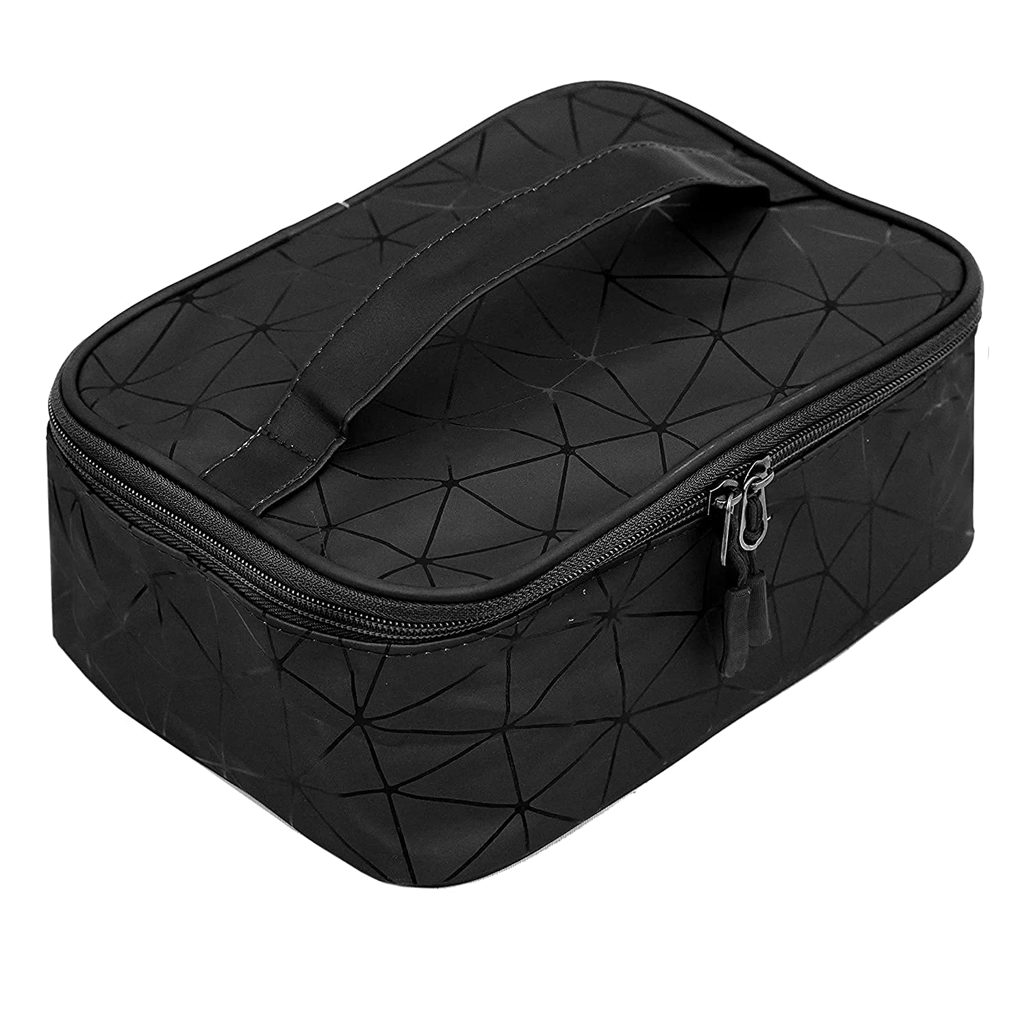 Lightning Hammer Makeup Bag for Women - Waterproof Travel Cosmetic Pouch & Toiletry Organizer - Perfect for Gym, Vacation, Business Trips (Black)