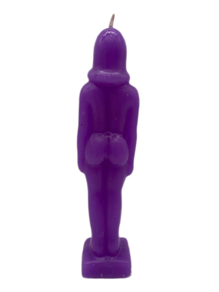 Purple Female Shape Spellcasting Candle for Wicca & Hoodoo Rituals | Handmade by Natural Farms | Perfect for Love Spells, Manifestation & Spiritual Cleansing