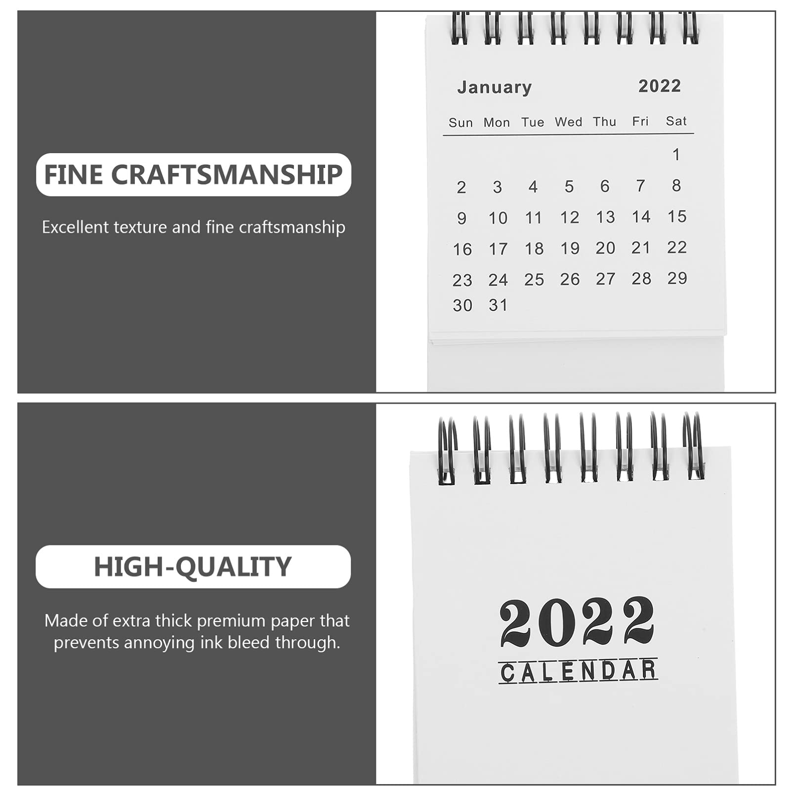 Small Desk Calendar Jul-Dec 2023 | Mini Monthly Desktop Planner | Academic Year Standing Calendar for Office, School & Home Organization