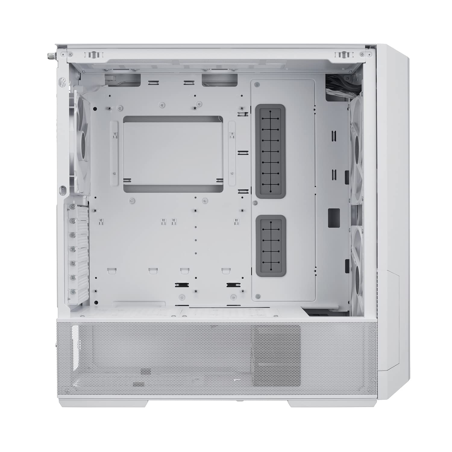 LIAN LI LANCOOL 216 E-ATX PC Case - High Airflow RGB Gaming Computer Case with Mesh Panels, 2x160mm & 1x140mm PWM Fans, Rear PCIe Fan Bracket - Perfect for Gaming Rigs, Streaming Setups & High-Performance PCs (White)