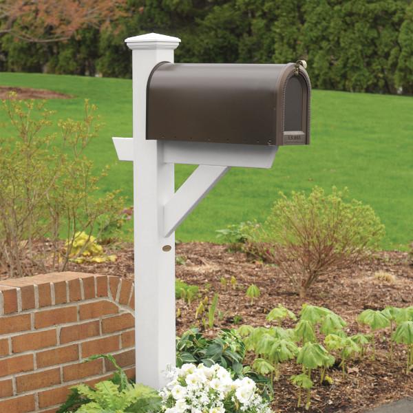 Durable Outdoor Hazleton Mailbox Post - Heavy Duty Steel Mailbox Stand with Anti-Rust Coating for Residential & Commercial Use - Perfect for Driveway, Garden, and Front Yard Installation