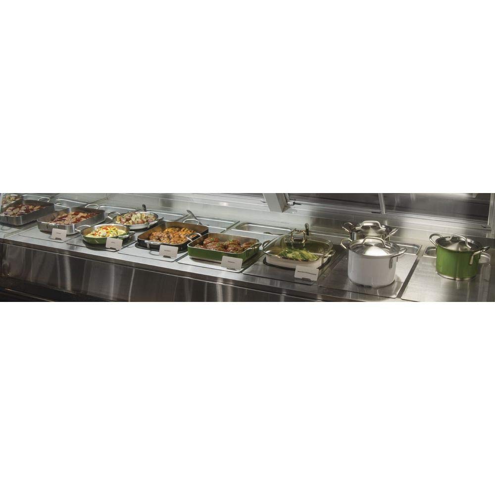 Premium Stainless Steel Food Display Tile Steam Table Well Covers - 21