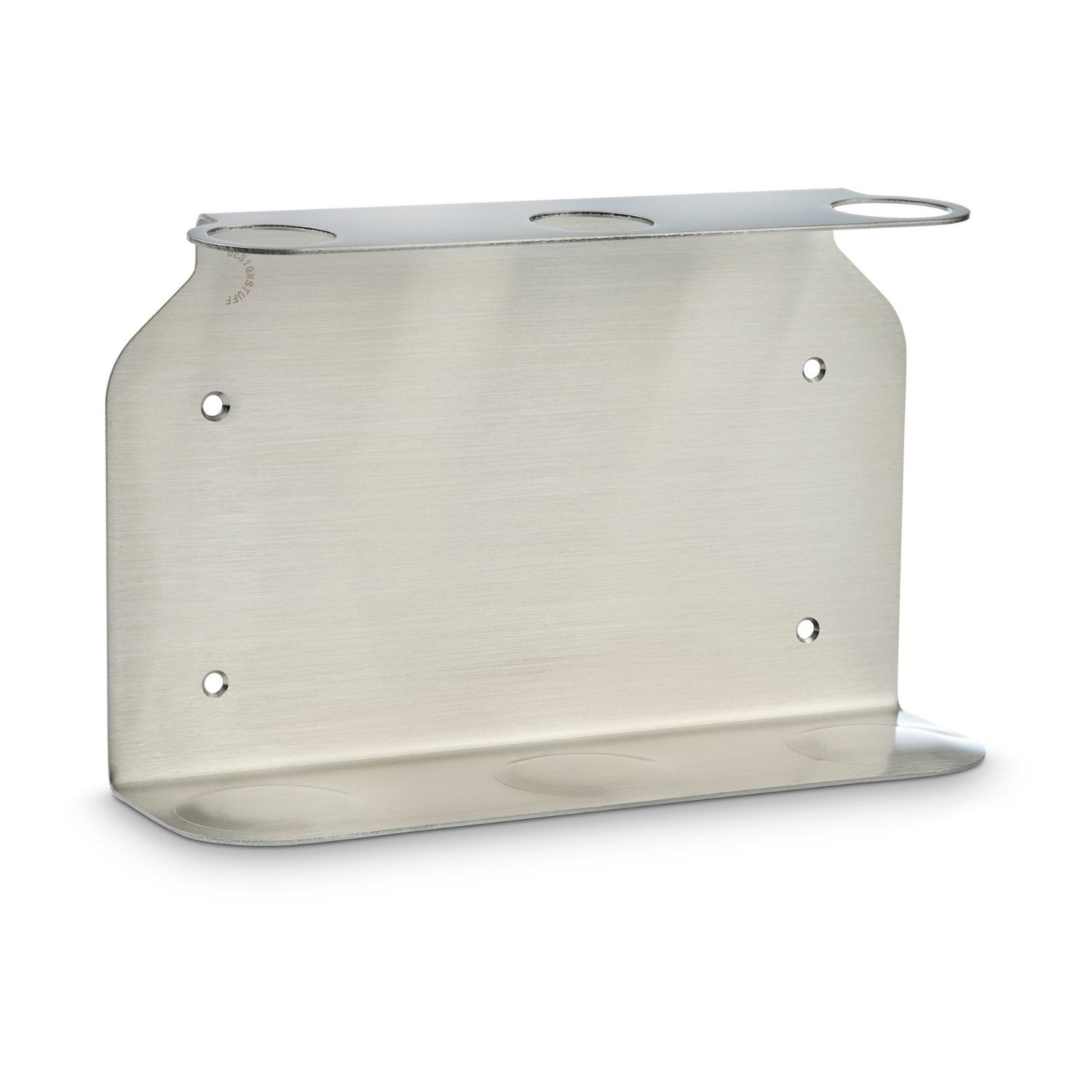 DESIGNSTUFF Triple Soap Dispenser Holder - Brushed Steel Finish for Bathroom, Kitchen, or Salon Organization | Space-Saving & Stylish Storage Solution