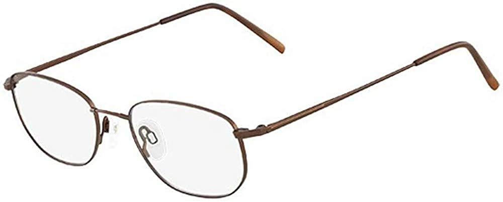 FLEXON Eyeglasses Model 600 210 - Coffee Color 52MM Frame Size - Stylish & Comfortable for Reading, Work, and Everyday Wear
