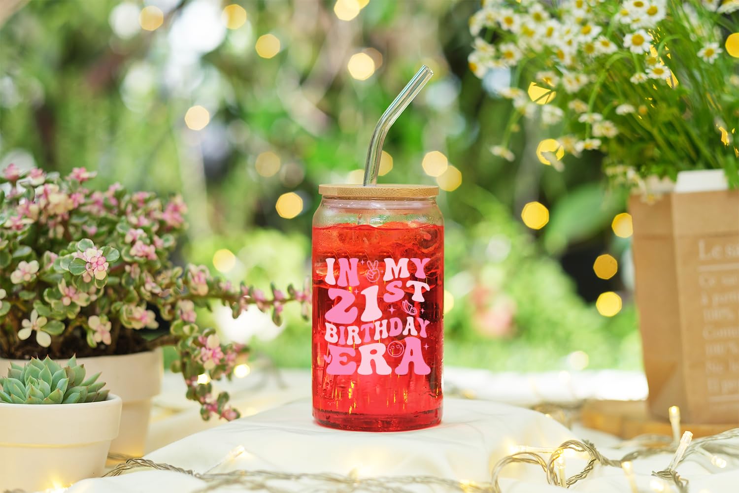 NewEleven 21st Birthday Gifts for Women - 2004 Themed Decorations - Unique Present Ideas for Her, Daughter, Sister & Best Friend - Set of 16 Elegant Coffee Glasses - Perfect for 21st Birthday Parties, Girls' Night & Special Celebrations
