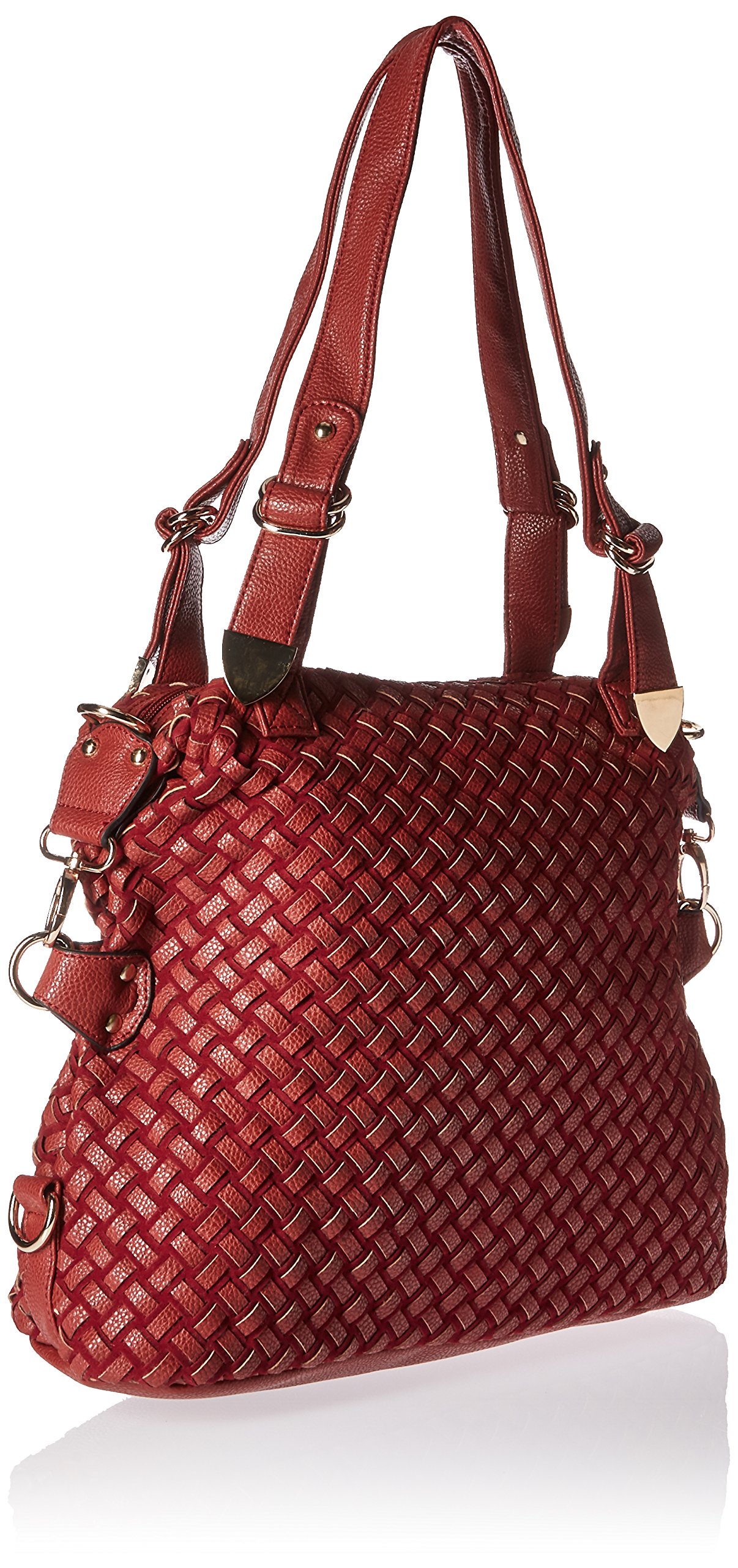 Koehler 10016967 17 Inch Jetset Red Statement Shoulder Bag for Women - Fashionable Crossbody Purse for Work, Travel & Evening Out