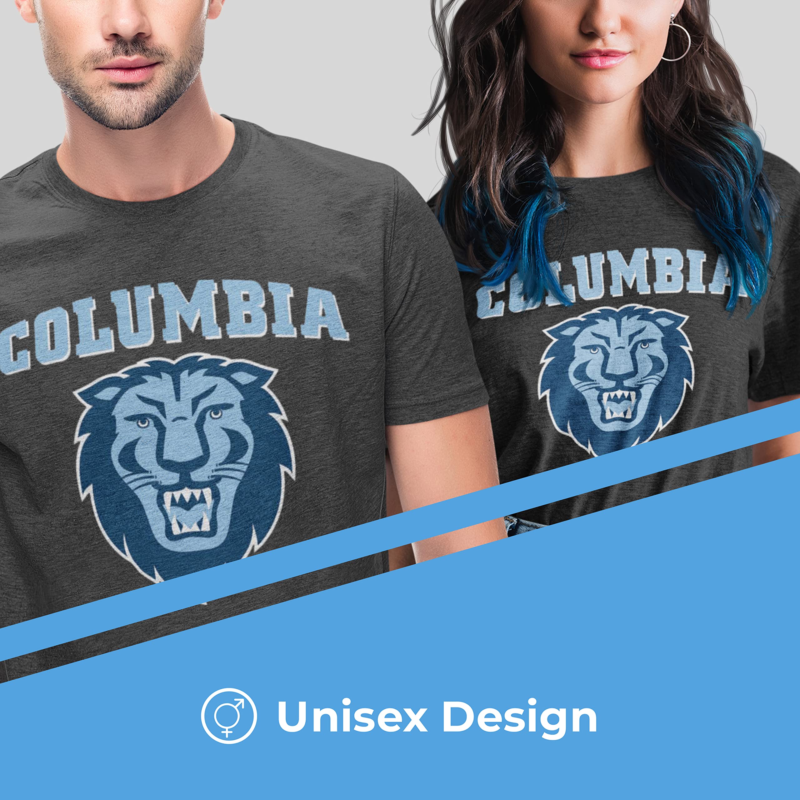 NCAA Adult Cotton Blend Tagless T-Shirt - Soft Ringspun Comfort - Charcoal Grey - Game Day Outfit & Casual Wear