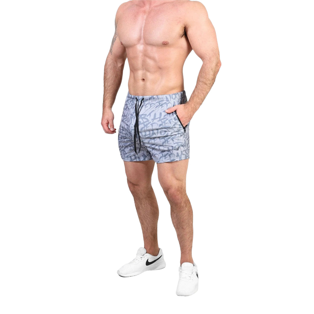 Jed North Agile 4 Gym Shorts with Zipper Pockets - Men's Workout Running Training Shorts - Lightweight Breathable Athletic Shorts for Gym, Jogging & Outdoor Activities