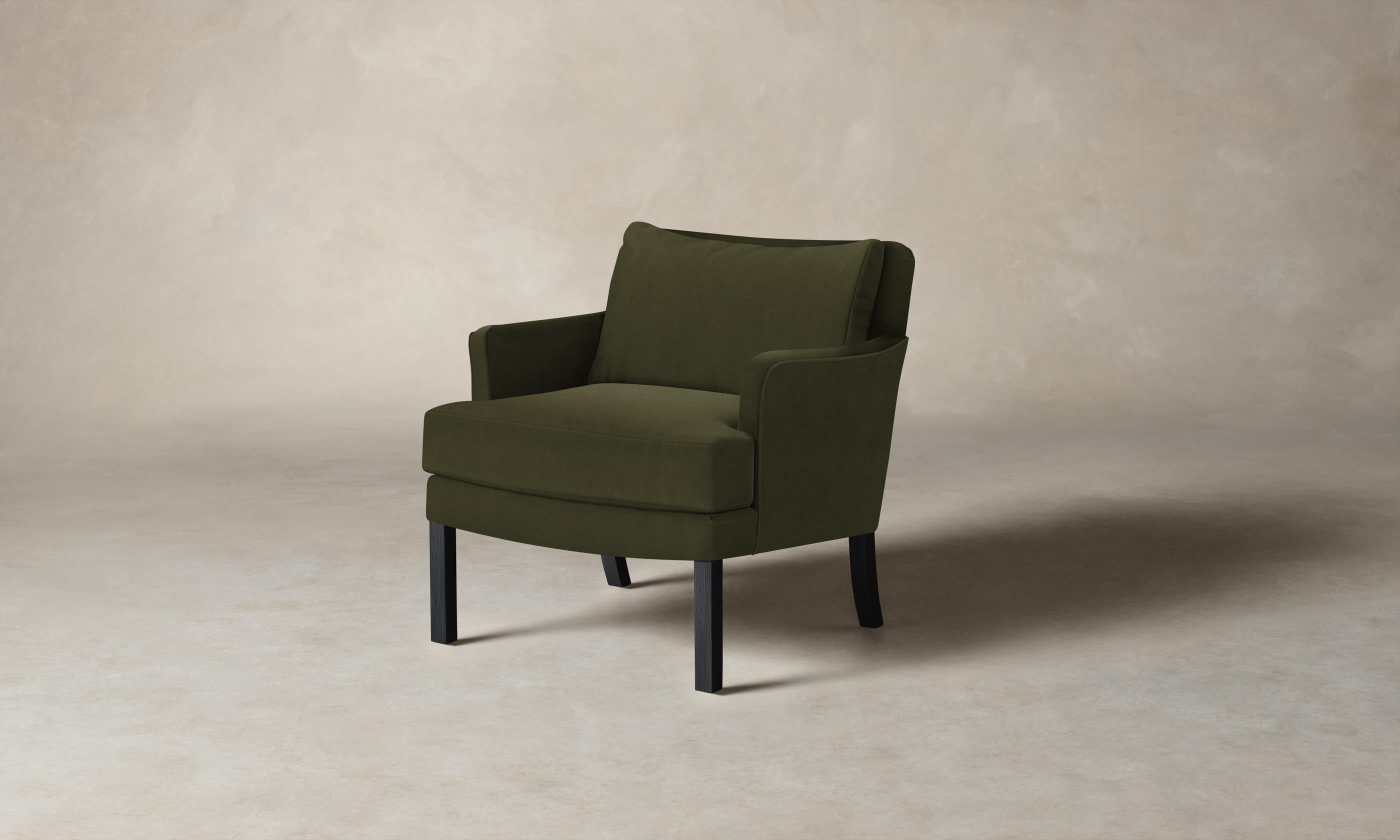 Kaye Chair - Performance Velvet Olive Upholstered Accent Chair for Living Room, Bedroom & Office - Stylish & Comfortable Seating for Home Decor