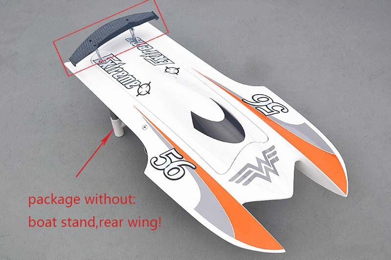 E22 Pre-Painted Electric Racing RC Boat Kit - DIY Fiberglass Hull for Advanced Players (570x275x120mm) - Blue, Red, White, Yellow - Perfect Gift for Hobbyists & Racing Enthusiasts - Great for Pool, Lake & Competitive RC Boat Racing