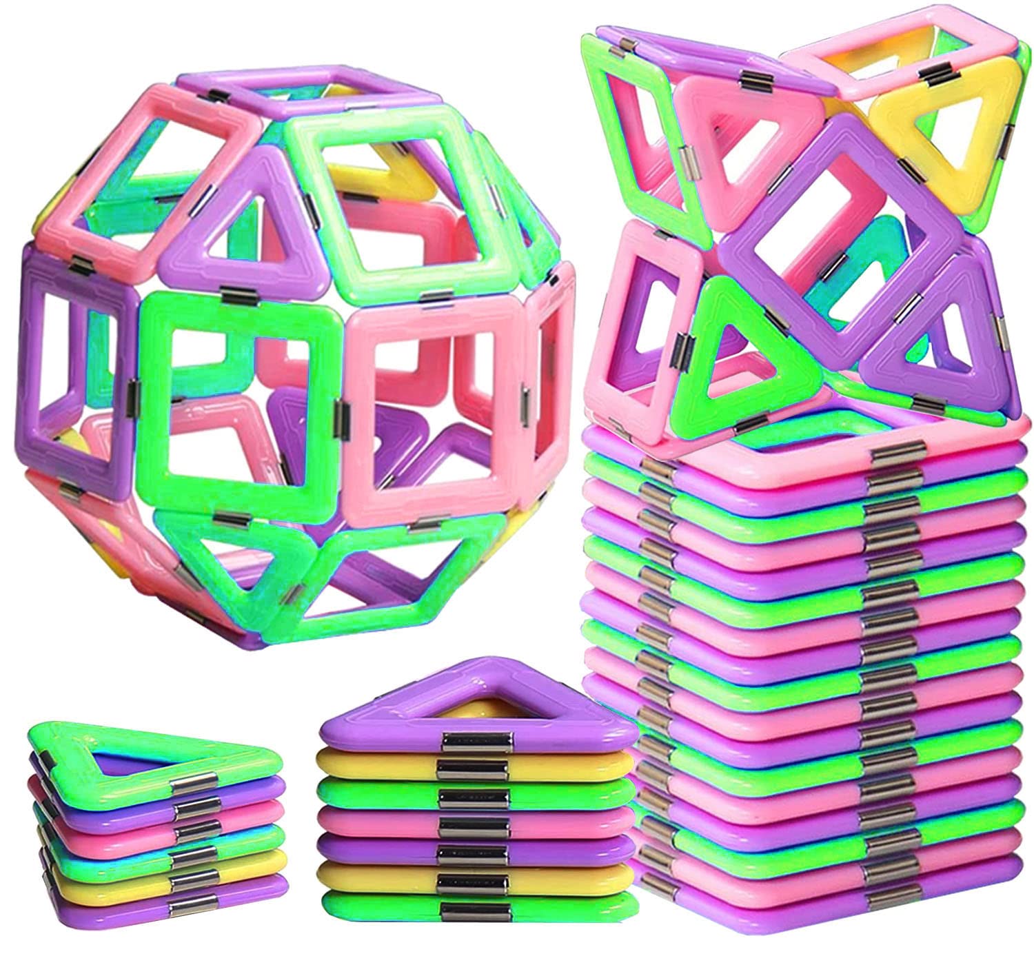 Rock Goldfish Magnetic Building Blocks for Kids - STEM Educational Stacking Tiles Toys for Boys & Girls (XWS-A9) | Perfect for Classroom Learning, Home Play & Creative Development
