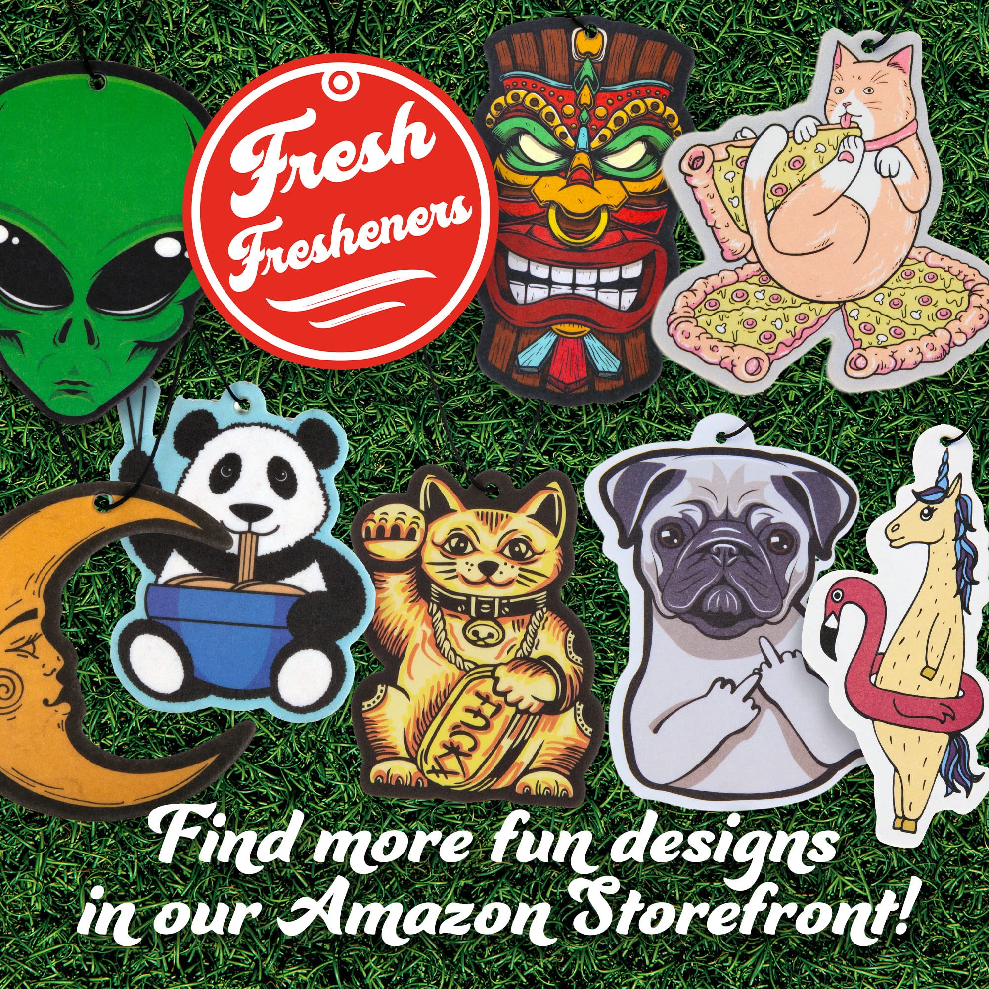 Alien in UFO Car Air Freshener - 6 Pack Essential Oil Scented Car Fresheners for Vehicles | Long-Lasting Aroma for Cars, Trucks & SUVs