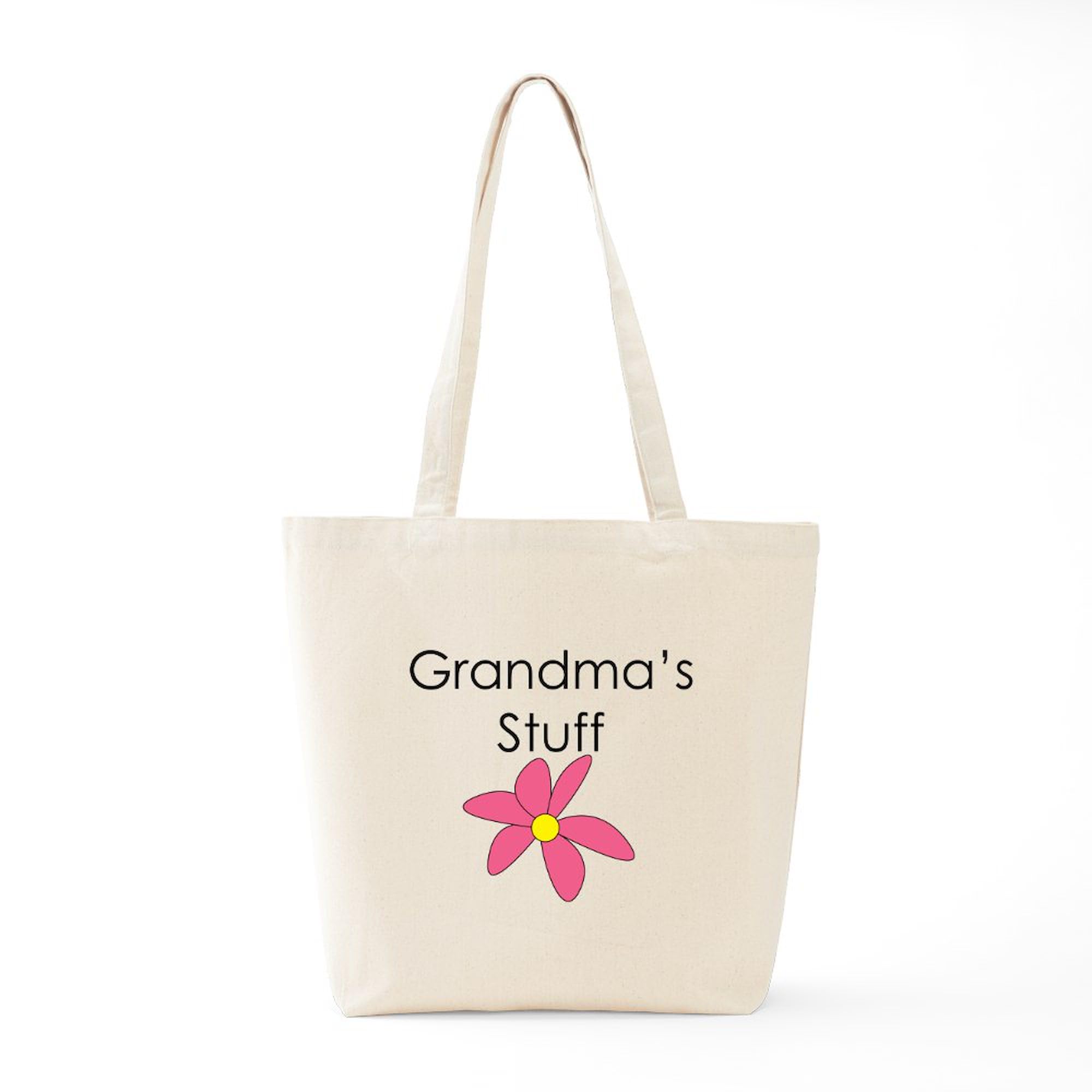 Grandma's Stuff Natural Canvas Tote Bag - Reusable Eco-Friendly Shopping Bag for Groceries, Beach & Daily Use | CafePress