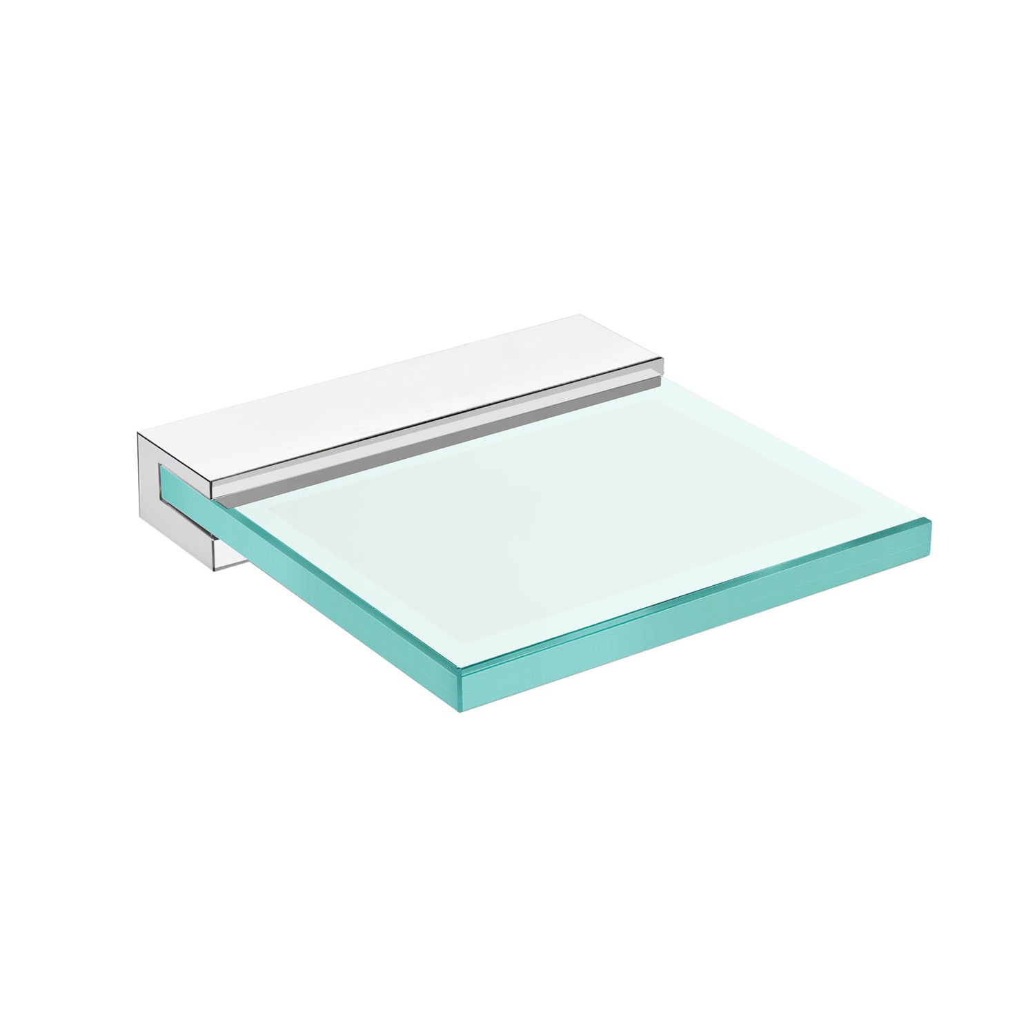 DAX Venice Soap Dish & Tray - Wall Mount Tempered Glass with Brushed Finish (4.3