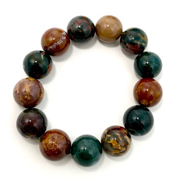 Ocean Jasper Bracelet for Women - Natural Stone Beaded Healing Jewelry for Stress Relief & Positive Energy - Perfect for Meditation, Yoga & Spiritual Gifts