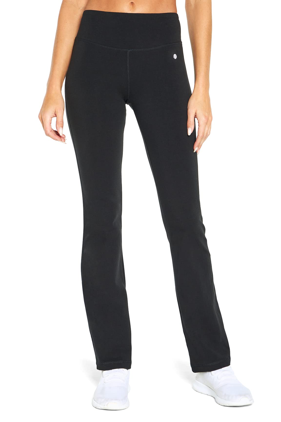 Bally Total Fitness Women's High Waist Tummy Control Bootcut Yoga Pants for Workout & Lounge - Comfortable Stretchy Leggings for Gym, Running, and Everyday Wear