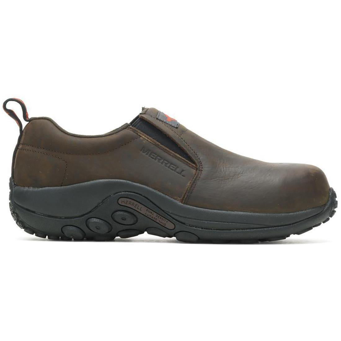 Jungle Moc LTR Men's Composite Toe Work Boots - Espresso Brown - Slip Resistant & Comfortable for Construction, Warehouse & Outdoor Work