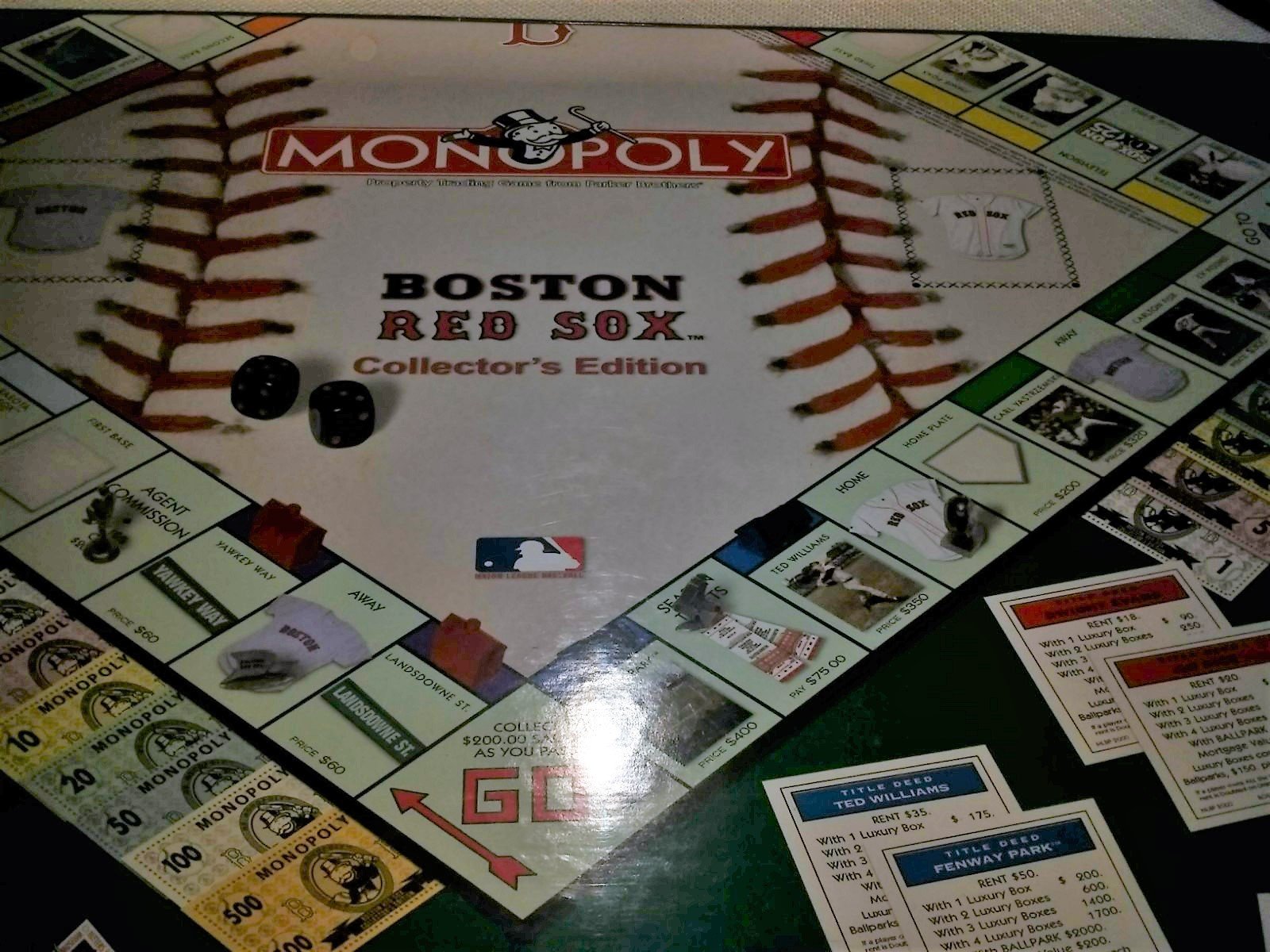 USAopoly Boston Red Sox Monopoly Board Game - Officially Licensed MLB Collector's Edition for Baseball Fans & Family Game Night