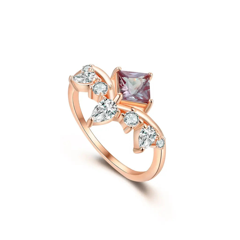 Kate Ring - Elegant Gold Plated Sterling Silver Ring for Women, Perfect for Everyday Wear, Anniversary Gifts & Special Occasions