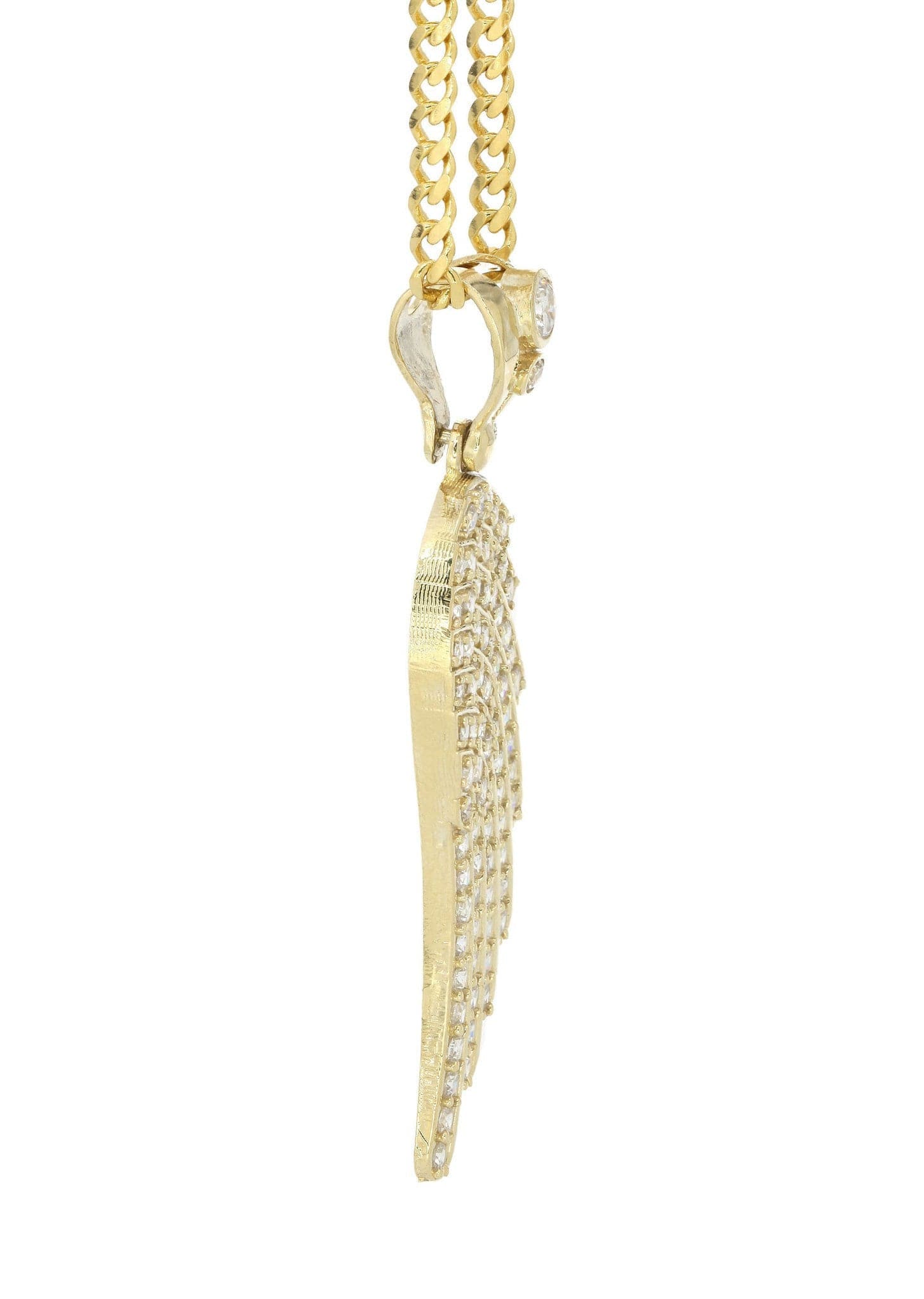 10K Yellow Gold Angel Wing Pendant Necklace for Women - 18.4 Grams | Elegant Jewelry Gift for Birthday, Anniversary & Special Occasions
