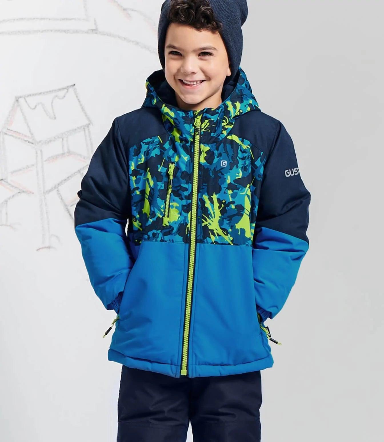Gusti Miles Waterproof Snow Suit for Kids - Blue | Winter Outdoor Play, Skiing & Snowboarding Gear for Boys & Girls