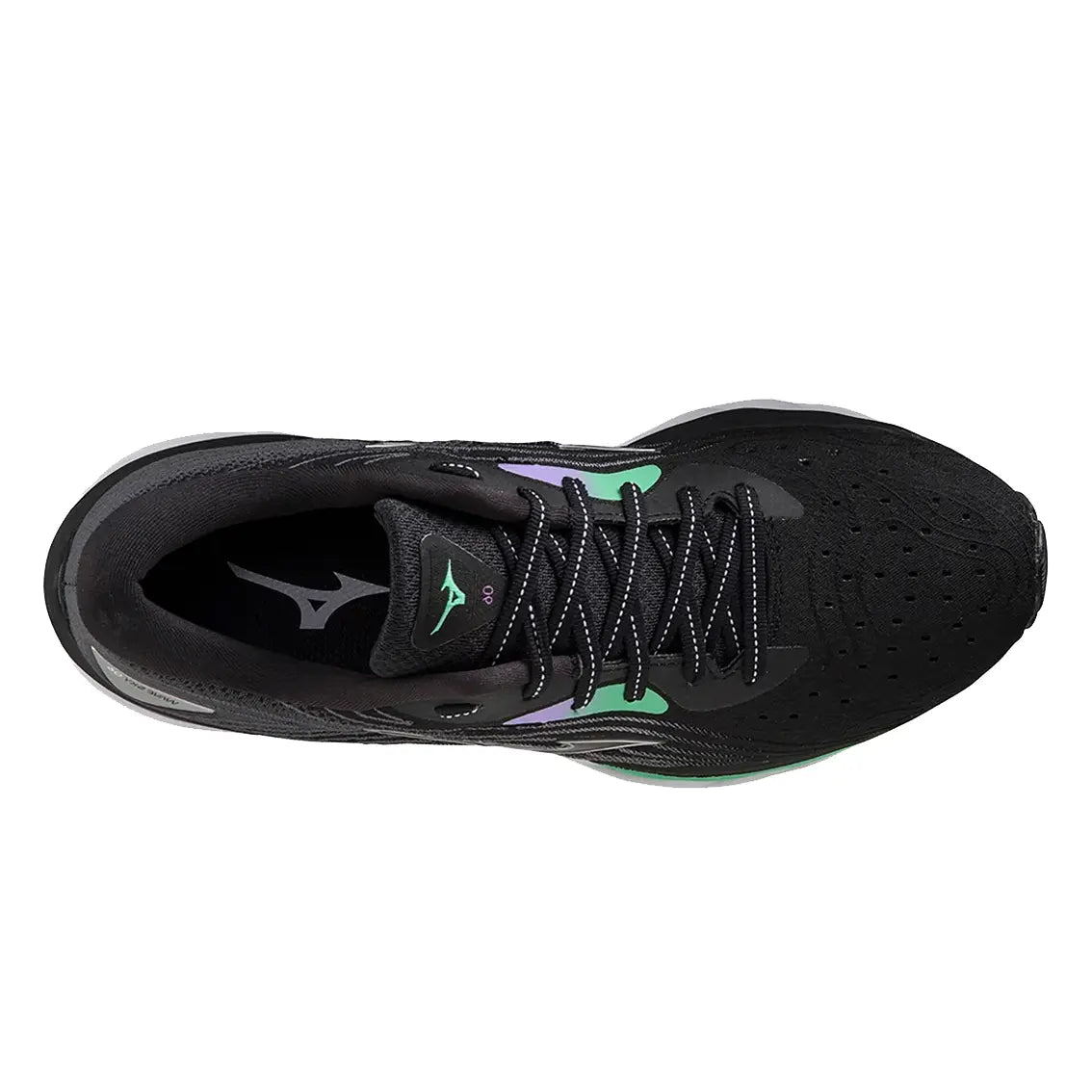 Mizuno Wave Sky 6 Women's Running Shoes - Black/Silver/Spring Bud Color | Lightweight Cushioned Sneakers for Jogging, Gym Workouts & Daily Walking