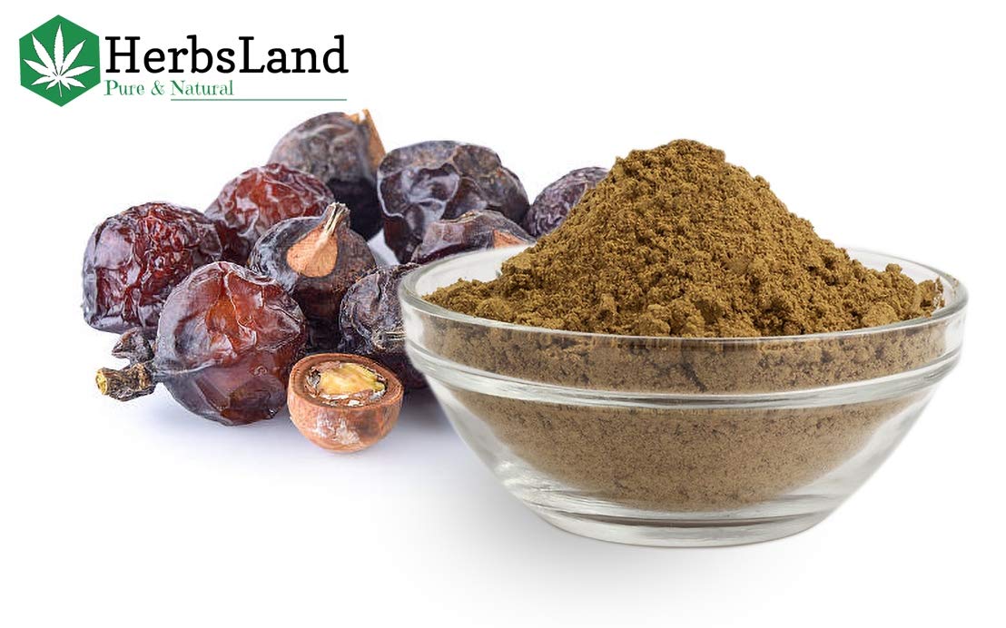 HerbsLand® Pure Bio Organic Amla Reetha Bhringraj Henna Leaf Powder - Natural Hair Growth & Anti-Dandruff Treatment | Face & Skin Care | Chemical-Free Shampoo Alternative (125g & 500g) | Perfect for DIY Hair Masks, Scalp Treatments & Natural Beauty Regimens