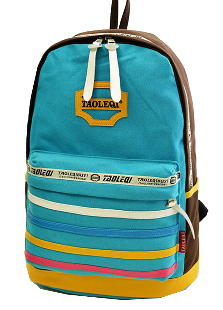Stylish Unisex Canvas Backpack with Stripes - Durable School, Travel & Laptop Bag for Men & Women | Perfect for College, Commuting & Weekend Getaways