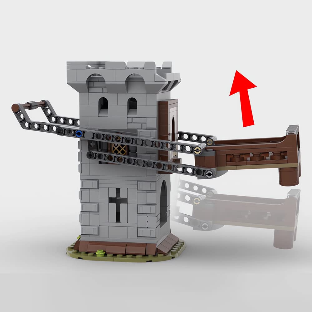 Dungeons & Dragons Mechanical Dice Tower Building Kit - 473 Pcs Self-Loading Dice Machine Model Toy with Dragon & Underground City Theme | Automatic Loading Tower Building Blocks for Kids | Perfect Christmas & Birthday Gift for Tabletop RPG Gamers & D&D Enthusiasts