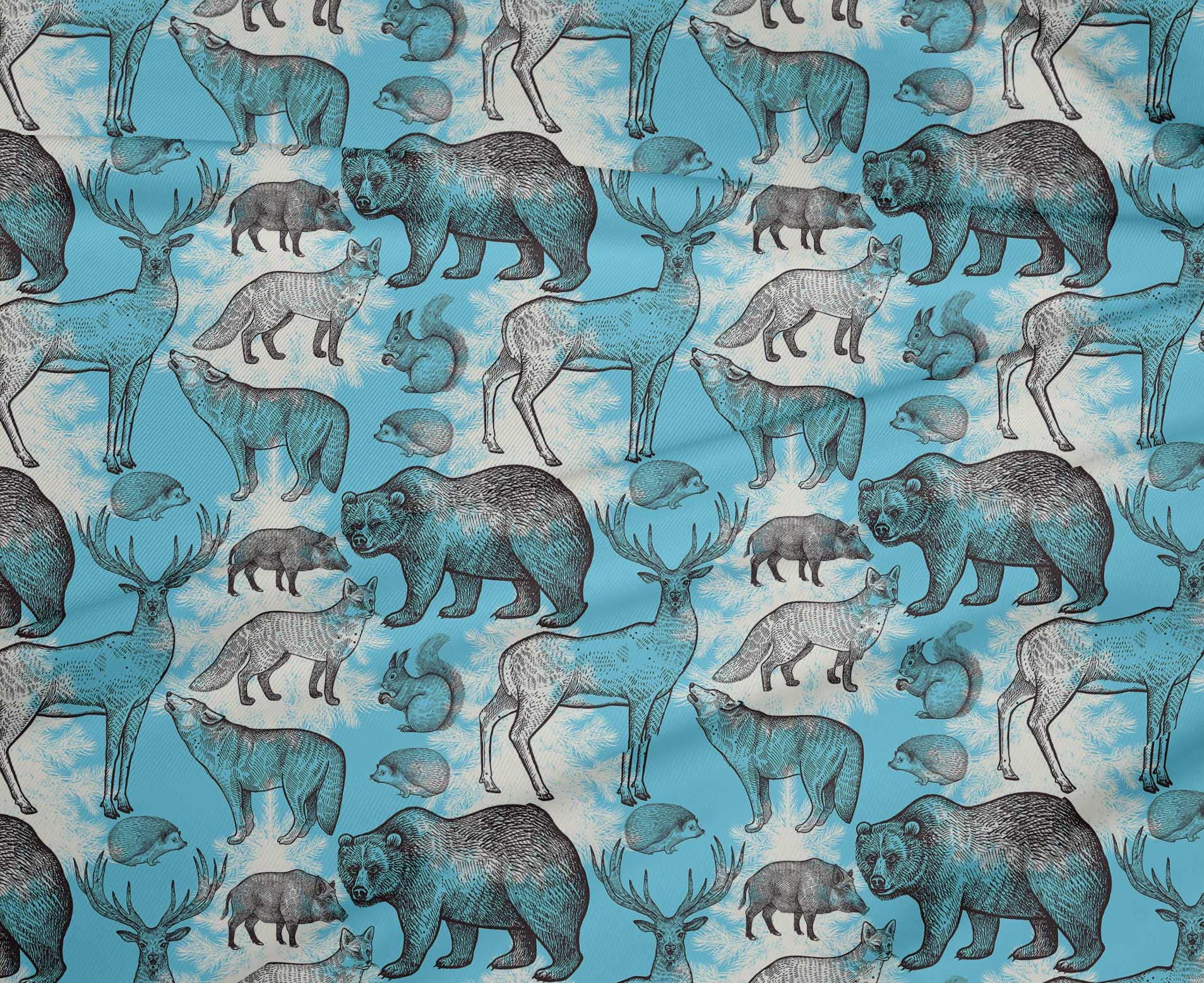oneOone Polyester Spandex Light Blue Fabric - 56 Inch Wide DIY Clothing & Quilting Material | Perfect for Sewing Dresses, Crafts, and Home Decor Projects