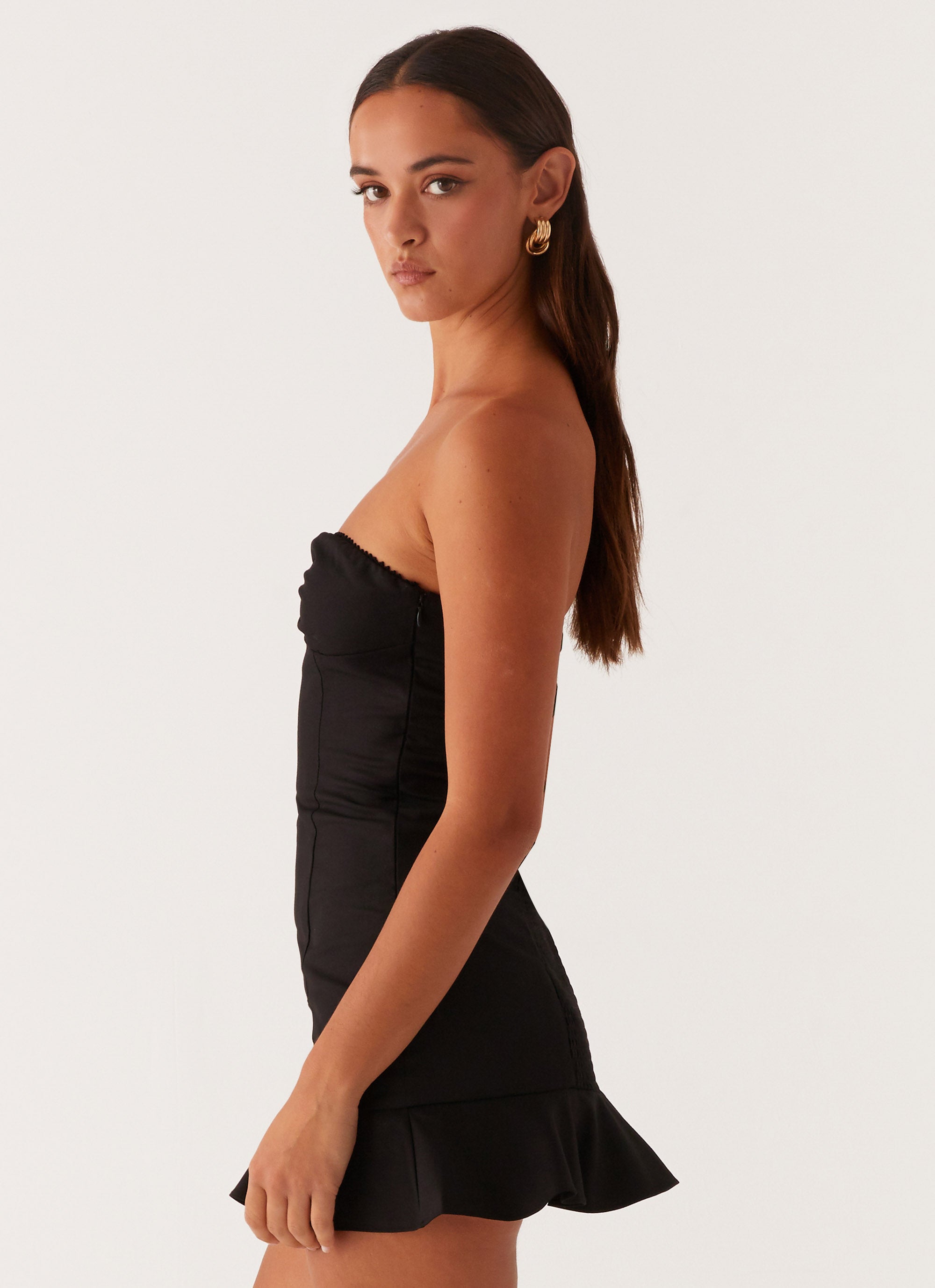 Delmi Bustier Mini Dress - Sexy Black Corset Top Bodycon Dress for Women | Perfect for Night Out, Party, Date Night & Special Occasions