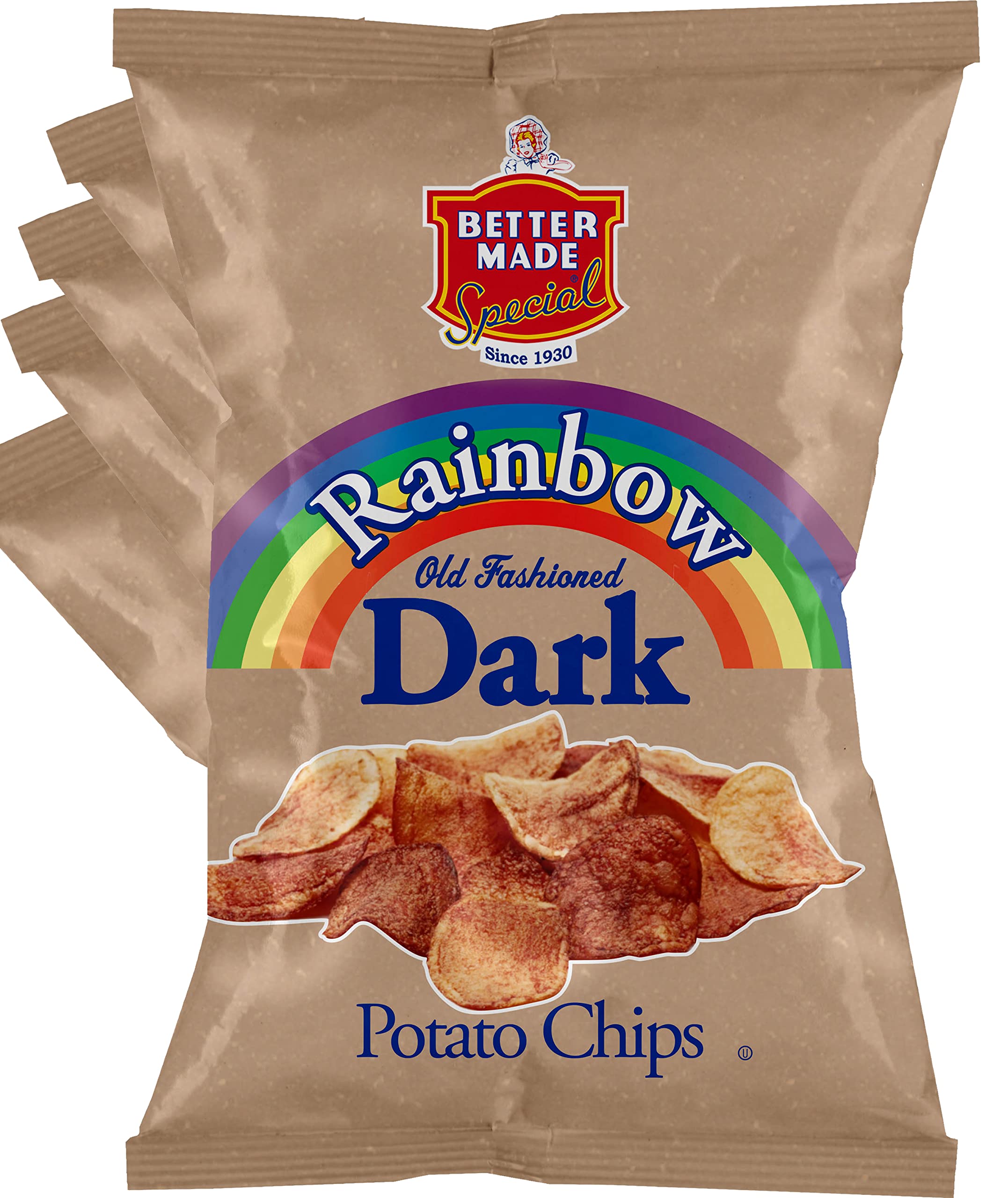 Better Made Special Family Size Potato Chips - 8 Pack (8 x 7.5oz Bags) - Crispy, Crunchy & Gluten-Free Snacks Made from Fresh Potatoes - Perfect for Parties, Lunches & Movie Nights - Rainbow Variety Pack