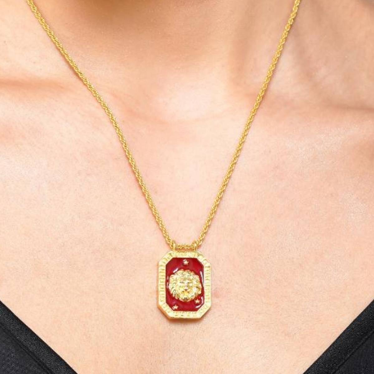Leo Zodiac Sign Reversible Pendant Necklace with Genuine Peridot Gemstone - Perfect for Birthdays, Gifts & Spiritual Jewelry Lovers