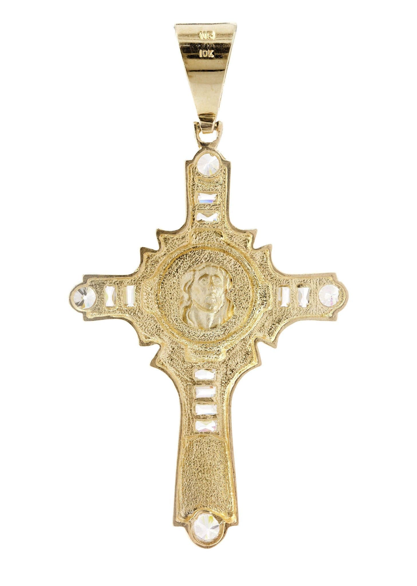 10K Gold Cross Pendant Necklace for Women & Men - 13.5 Grams Religious Jewelry - Perfect for Baptism, First Communion, Confirmation & Everyday Wear