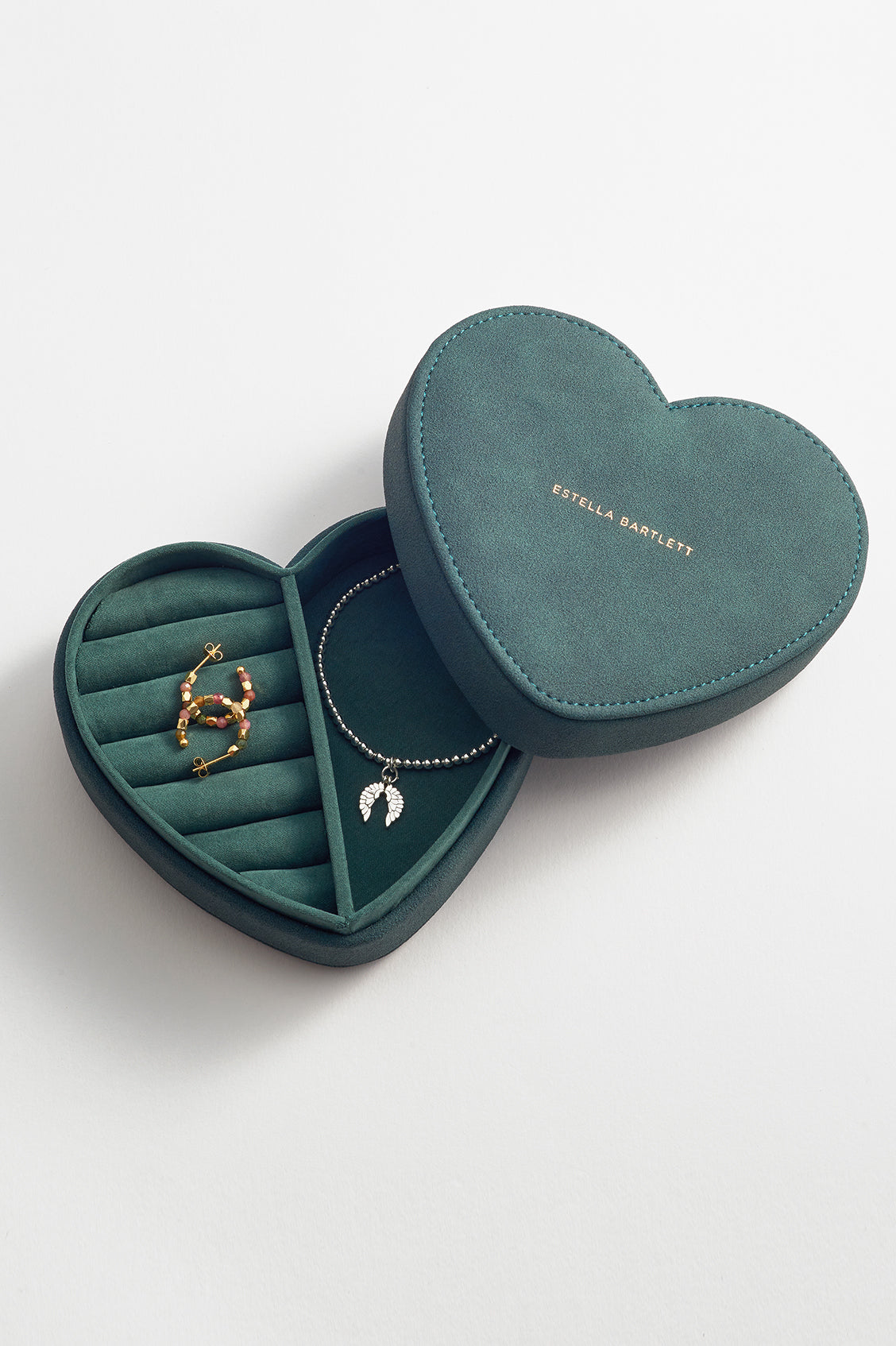 Elegant Heart-Shaped Jewelry Box for Women - Perfect for Necklaces, Rings & Earrings - Romantic Gift for Valentine's Day, Anniversary & Special Occasions