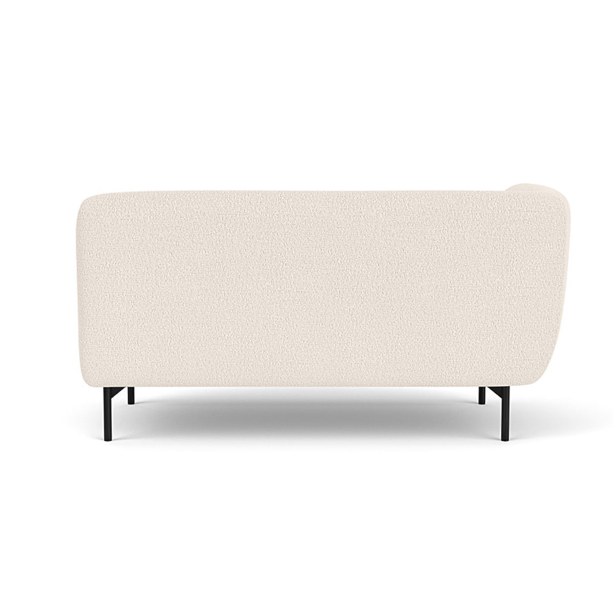 Alfred Boucle Left 2 Seater Modular Sofa - Modern Sectional Couch for Living Room, Small Space & Apartment - Soft Fabric Upholstery with Reversible Design