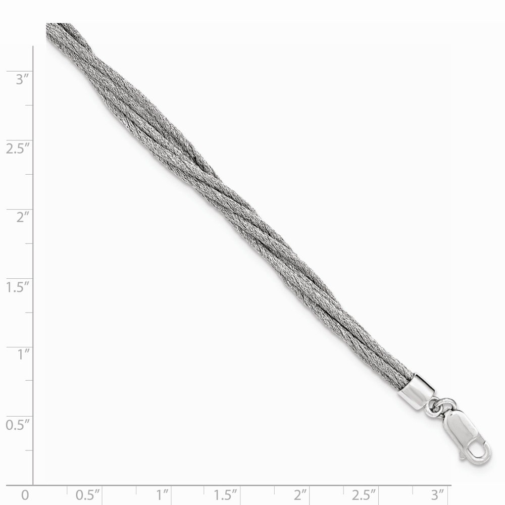 Sterling Silver Wire Mesh 6 Strand Necklace with 2 Inch Extension Chain - Elegant Layered Jewelry for Women, Perfect for Parties, Weddings & Everyday Wear