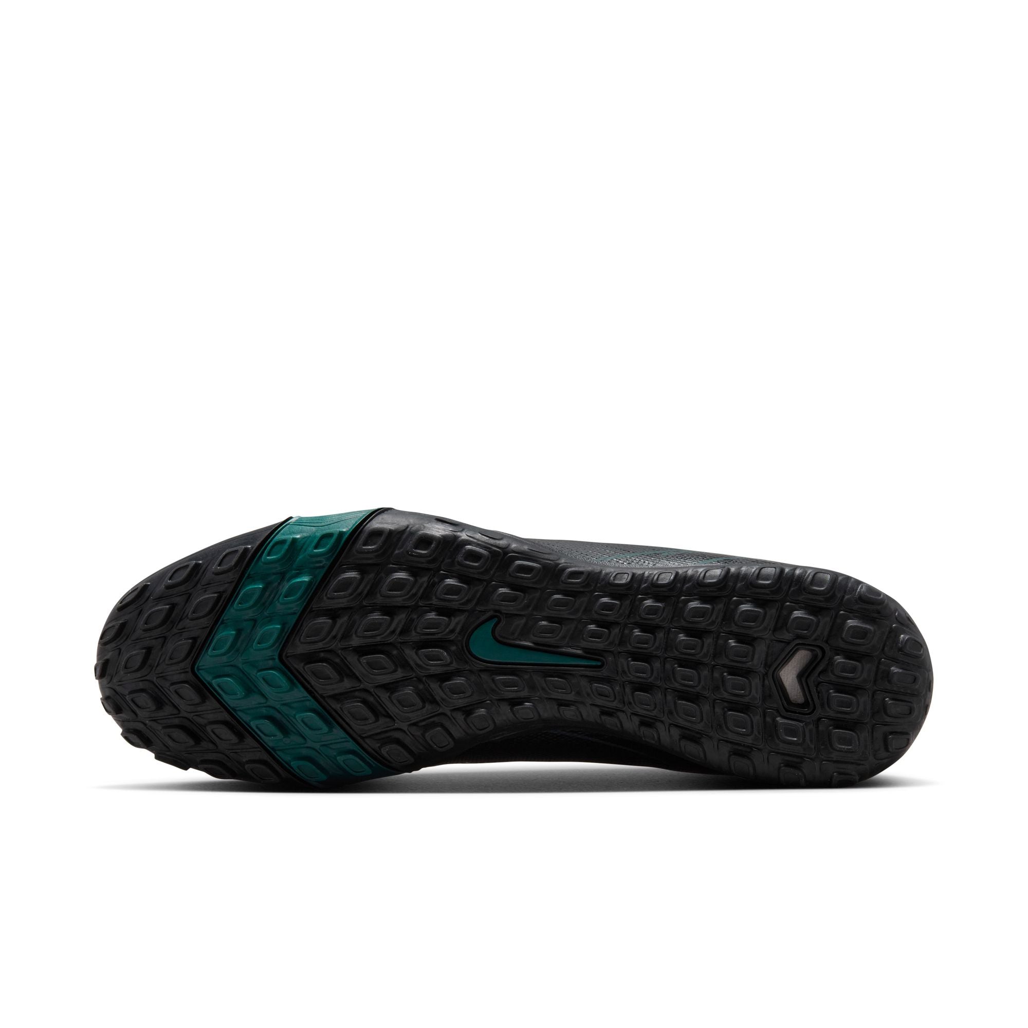 Nike Mercurial Superfly 10 Academy TF Turf Soccer Shoes for Men - Black/Deep Jungle - Artificial Grass Football Cleats for Indoor & Outdoor Training Matches