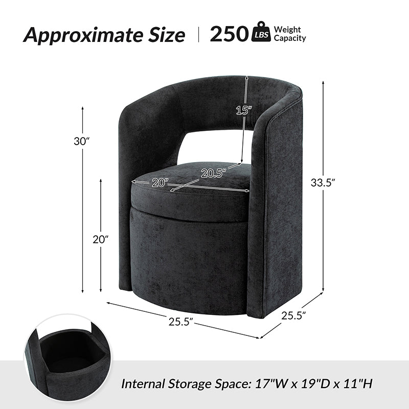 Modern Dining Chair with Storage - Wright Versatile Design for Kitchen, Dining Room & Office - Space-Saving & Stylish Seating Solution