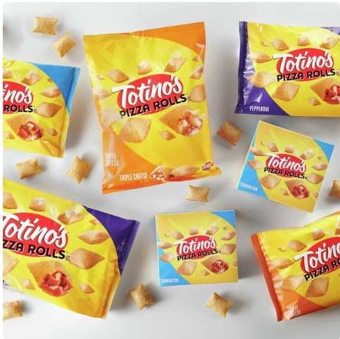 Salutem Vita - Totino's Pizza Rolls, Combination, Frozen Snacks, 50 Count (Pack of 4) - Perfect for Parties, Game Nights & Quick Meals