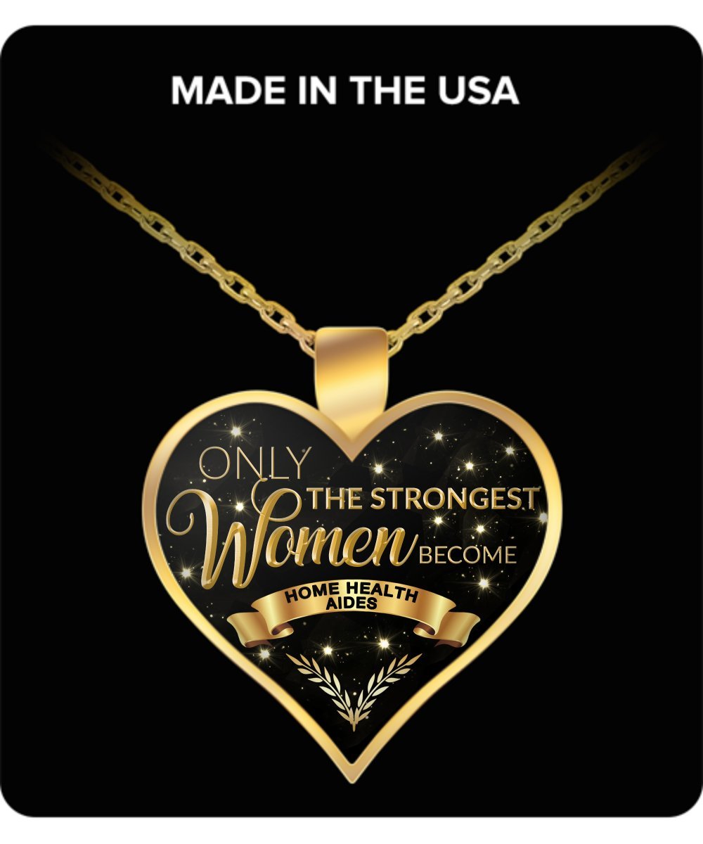 Gold Plated Home Health Aide Appreciation Gifts for Strong Women - Perfect for Nurses Week, Caregiver Recognition & Medical Professional Thank You Gifts