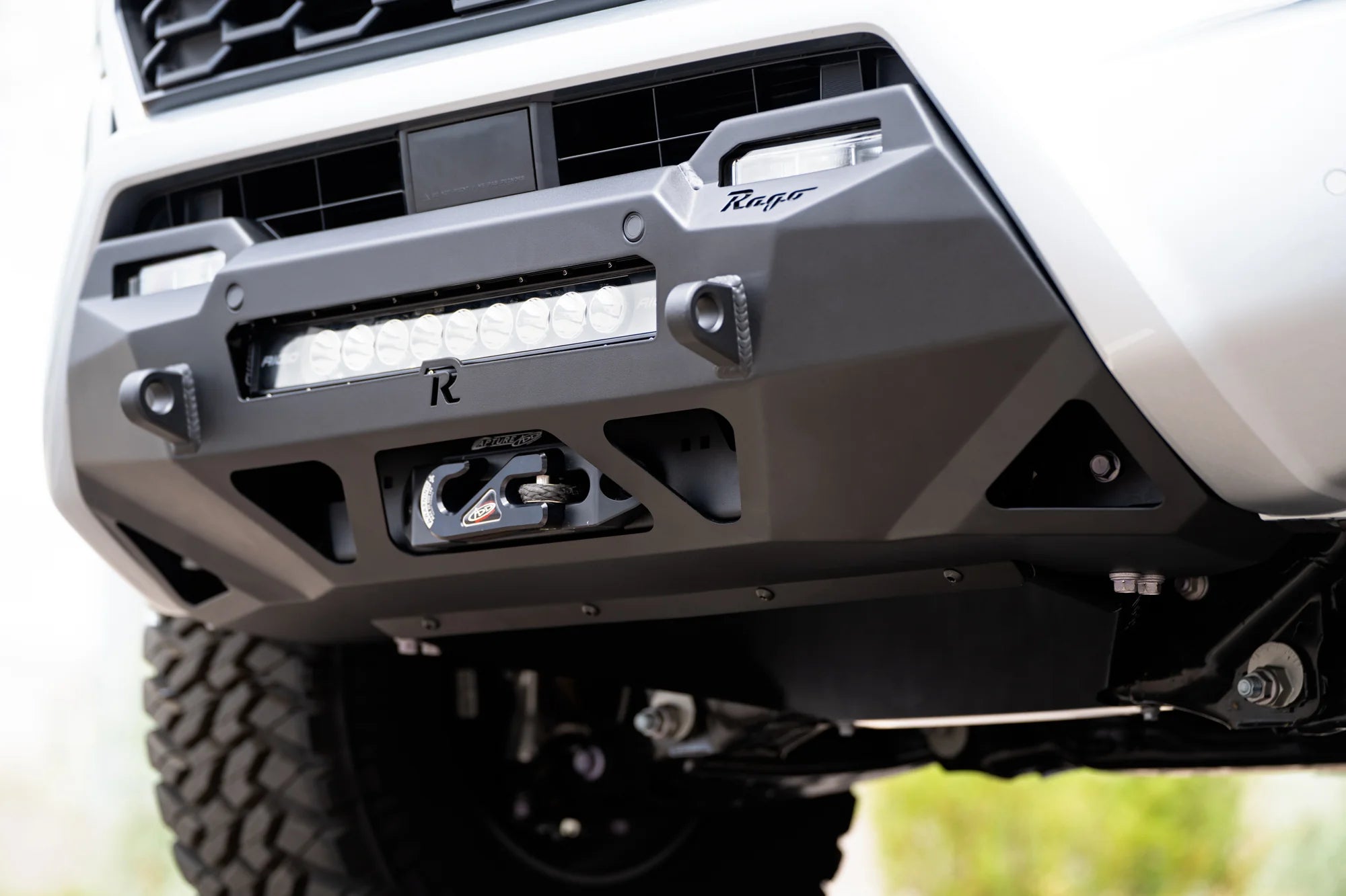 Rago Fabrication Center Mount Winch Front Bumper for 2024+ Toyota Tacoma | Heavy-Duty Off-Road Protection | Perfect for Trail Riding & Rock Crawling