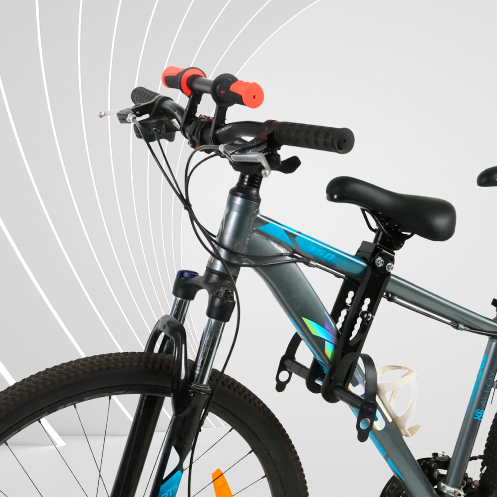 **Front Mounted Kids Bike Seat - Detachable Handlebar Child Bicycle Seat with Foot Pedals for Toddlers 2-5 Years | Compatible with All Adult MTB & City Bikes | Perfect for Family Rides & Outdoor Adventures**