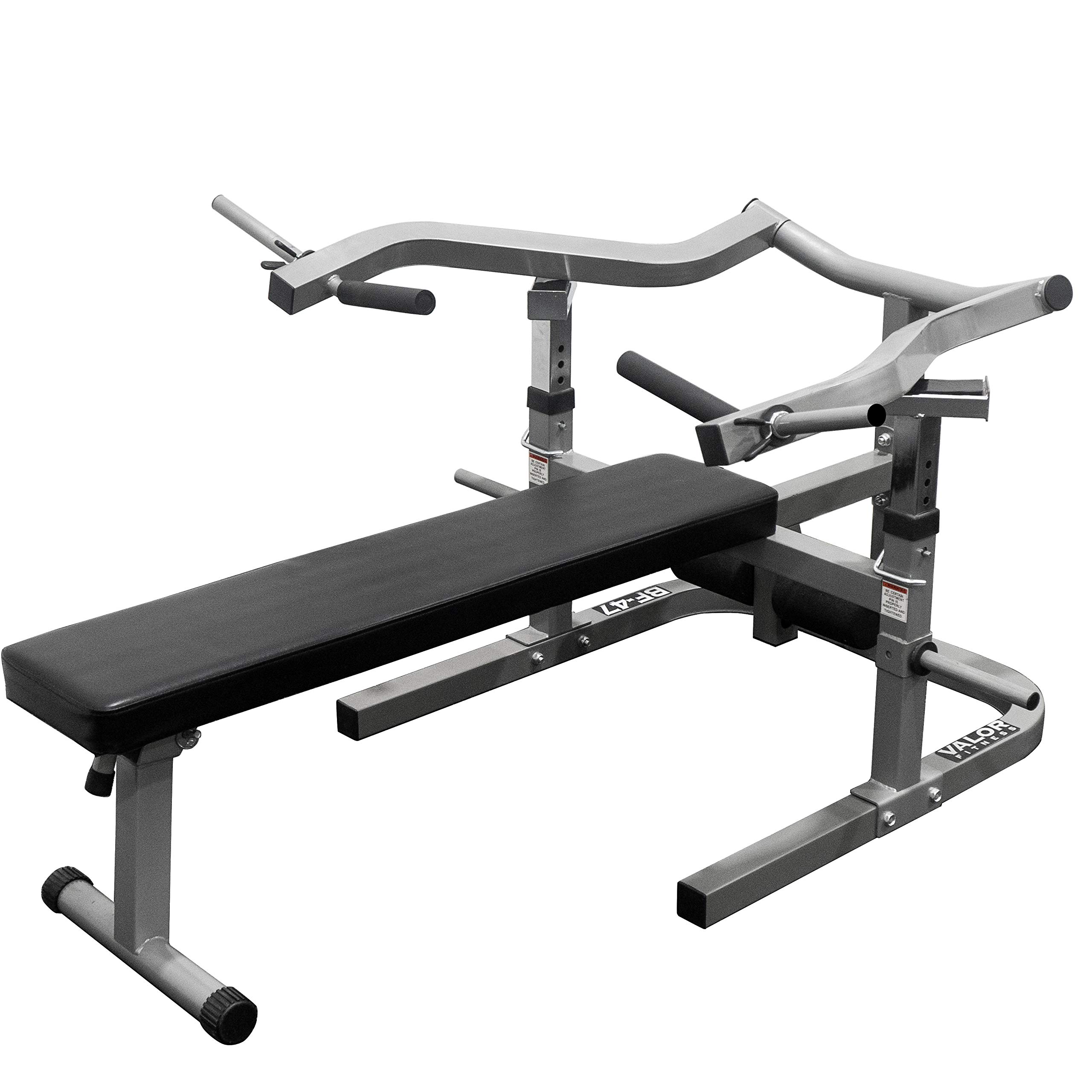 Valor Fitness BF-47 Chest Press Machine for Home Gym - Independent Converging Arms with 9 Adjustable Positions - Flat & Incline Bench - 250 lb Weight Capacity - Perfect for Strength Training & Muscle Building