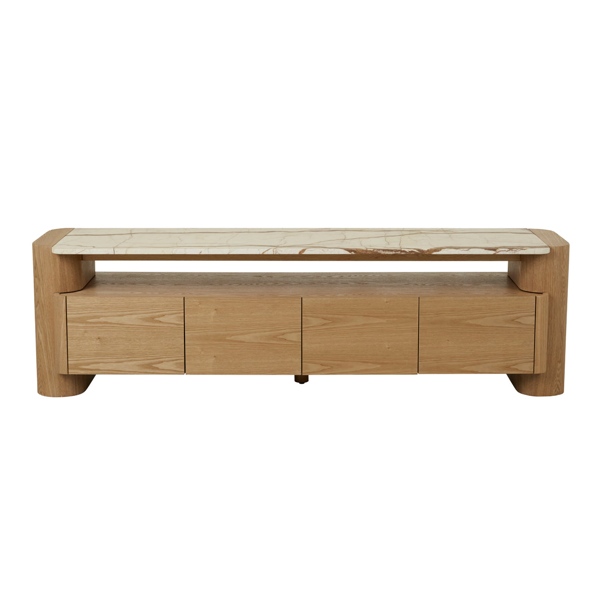 Matt Brown Vein Marble / Natural Ash