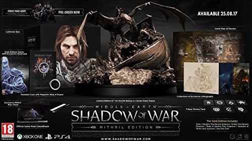 Middle-earth: Shadow of War Mithril Edition - PlayStation 4 (Amazon Exclusive) | Epic Fantasy Action RPG Game for Adventure & Battle Scenes