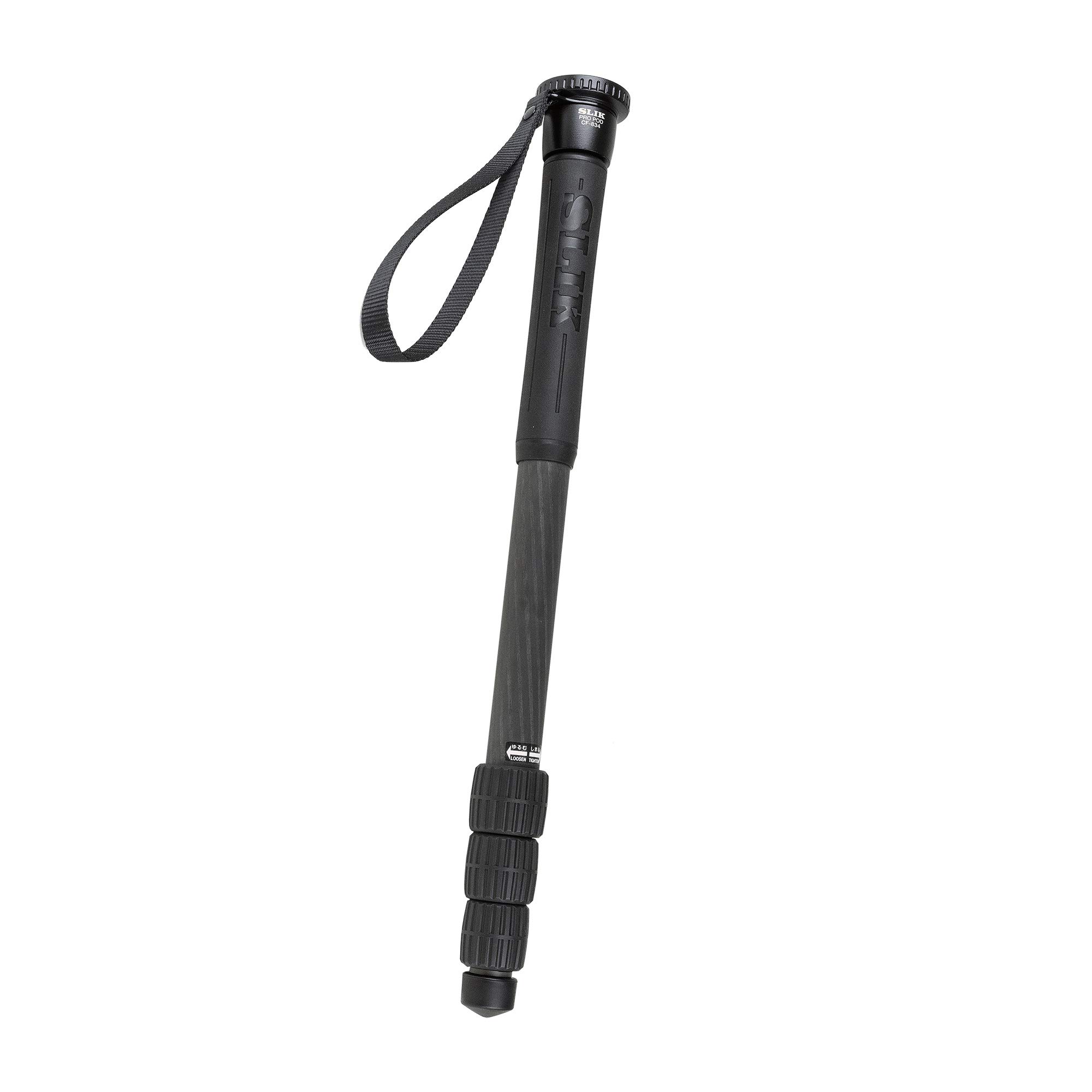 Pro Pod CF-834 Carbon Fiber Monopod Black (618-834) - Lightweight Camera Support for Travel, Sports & Outdoor Photography